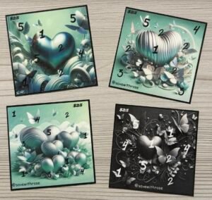 3D heart squares, green savings challenge preview image