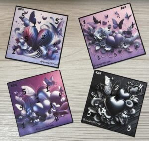 3D heart squares, purple savings challenge preview image