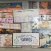 Randomizer sinking funds savings tracker printable set with category envelopes