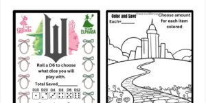 Pink & Green A5 set with a color and save savings challenge preview image