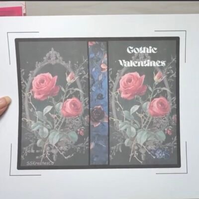 Gothic Valentines box challenge envelope