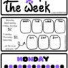 Days of the week purple and black