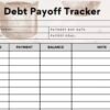Debt Payoff trackers -7 with a freebie challenge