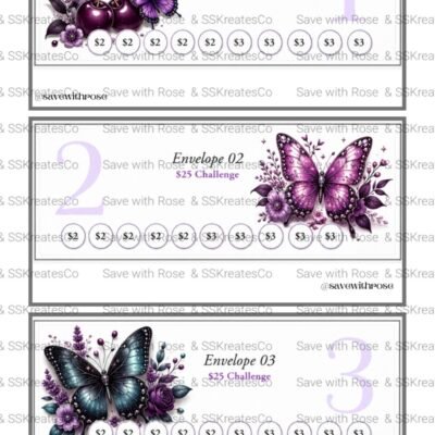 30 envelopes challenge volume 2- purple